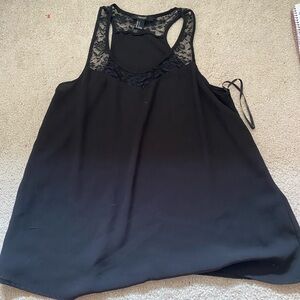 Forever 21 Black Lace Detail Top
